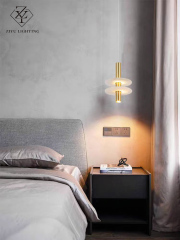 Nordic simplist marble bedside pendant， Modern style bedroom light， restaurant，cateen，bar using little single  pendant