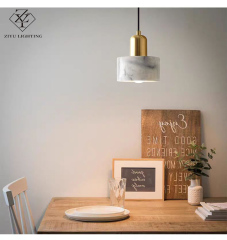 Nordic simplist marble bedside pendant， Modern style bedroom light， restaurant，cateen，bar using little single  pendant