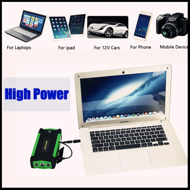 GKFLY JS-19S High Power 18000mAh Starting Device 12V Car Jump Starter Power Bank Petrol Car Charger For Car Battery Booster