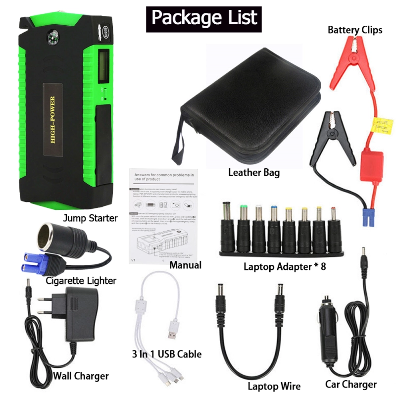 GKFLY JS-19S High Power 18000mAh Starting Device 12V Car Jump Starter Power Bank Petrol Car Charger For Car Battery Booster