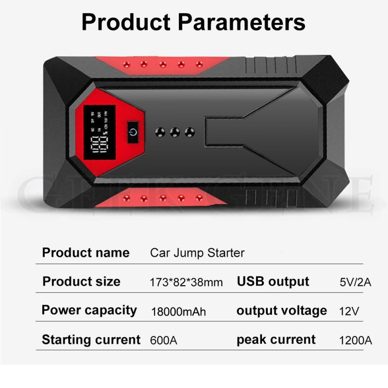 GKFLY M43 18000mAh Car Jump Starter Portable Power Bank Car Battery Booster 12V Car Starting Device for Petrol Die sel 6.0L 4.0L