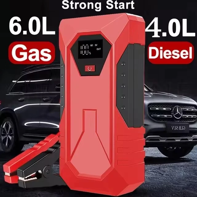 GKFLY M43T 1200A Jump Starter Power Bank Portable Charger Starting Device For 6.0L 4.0L Emergency Car Battery Jump Starter
