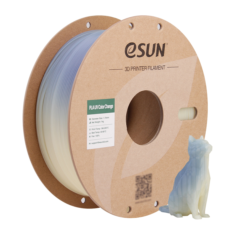 eSUN PLA-UV Color Change 1.75mm 3D Filament 1KG