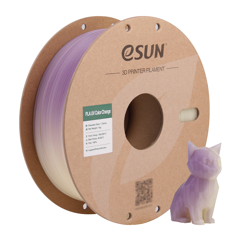 eSUN PLA-UV Color Change 1.75mm 3D Filament 1KG