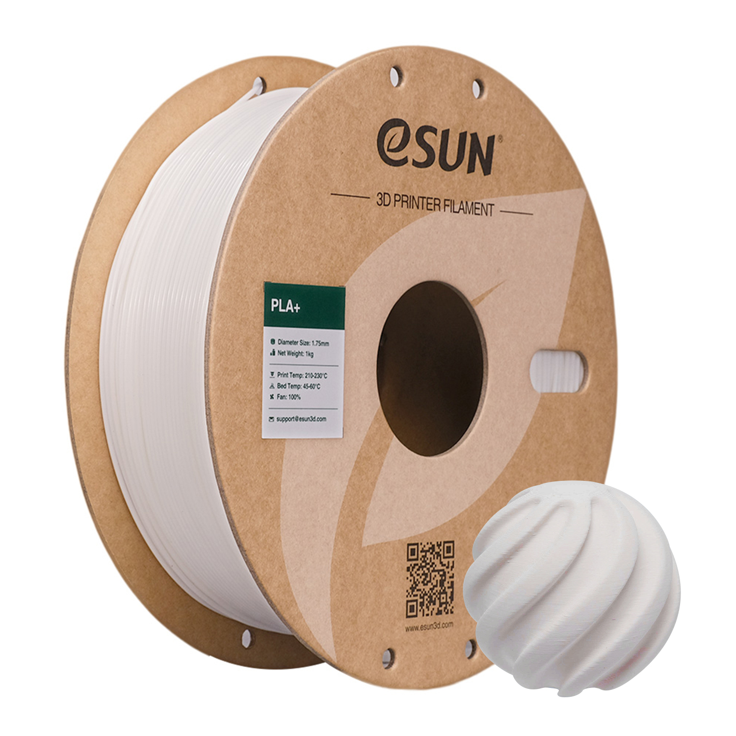 eSUN PLA+ 1.75mm 3D Filament 1KG