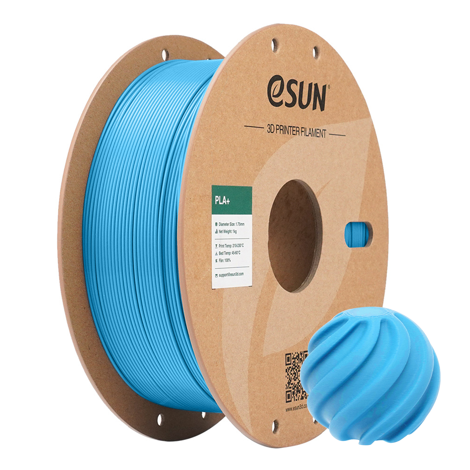 eSUN PLA+ 1.75mm 3D Filament 1KG