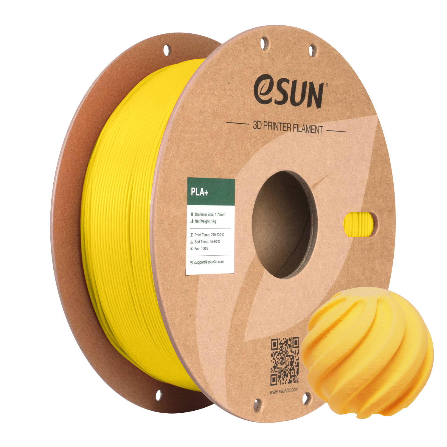 eSUN PLA+ 1.75mm 3D Filament 1KG