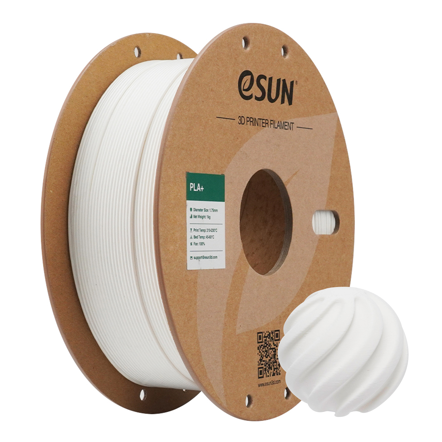 eSUN PLA+ 1.75mm 3D Filament 1KG