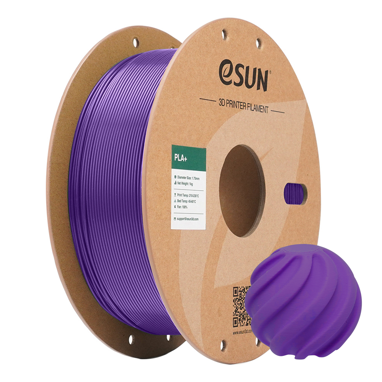 eSUN PLA+ 1.75mm 3D Filament 1KG