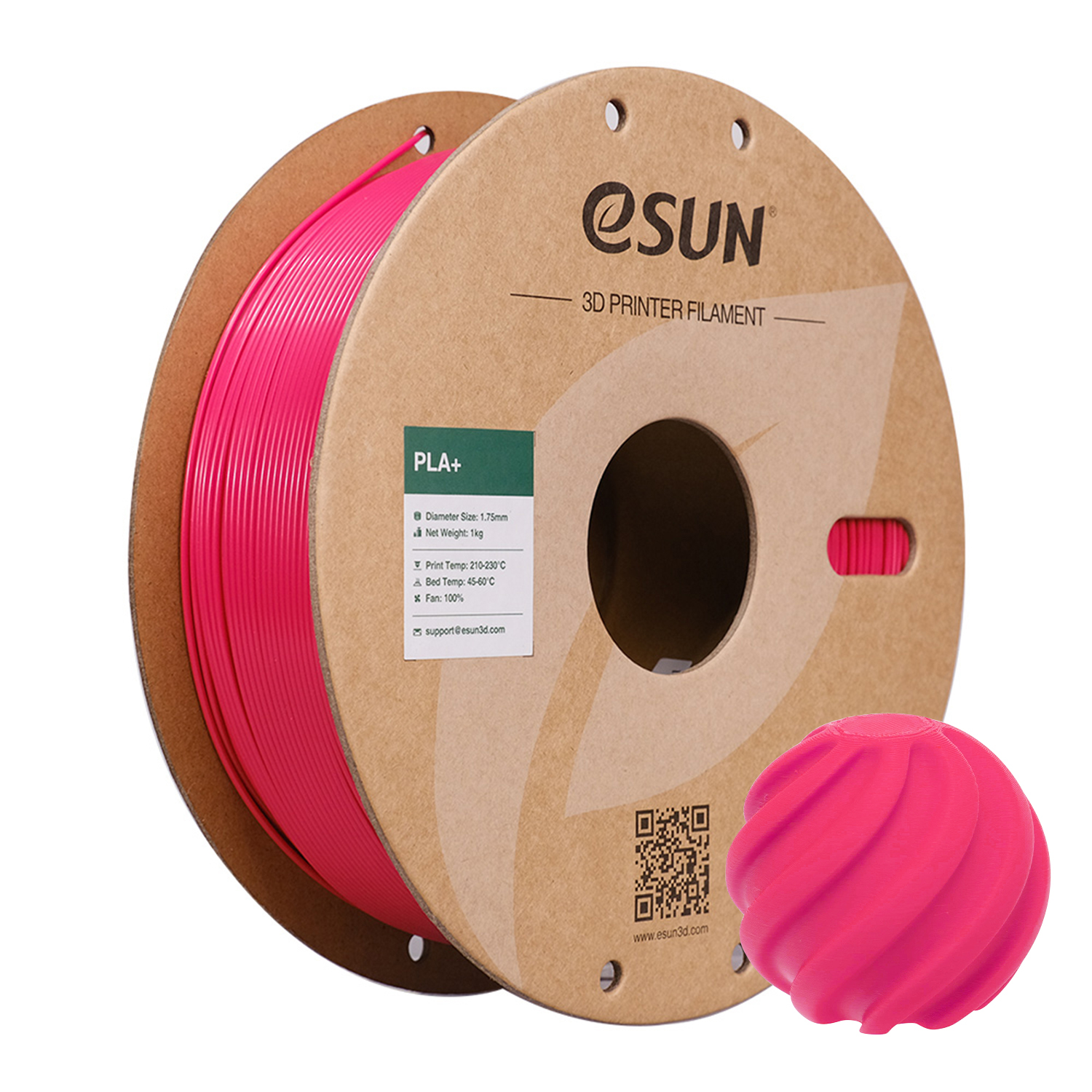 eSUN PLA+ 1.75mm 3D Filament 1KG