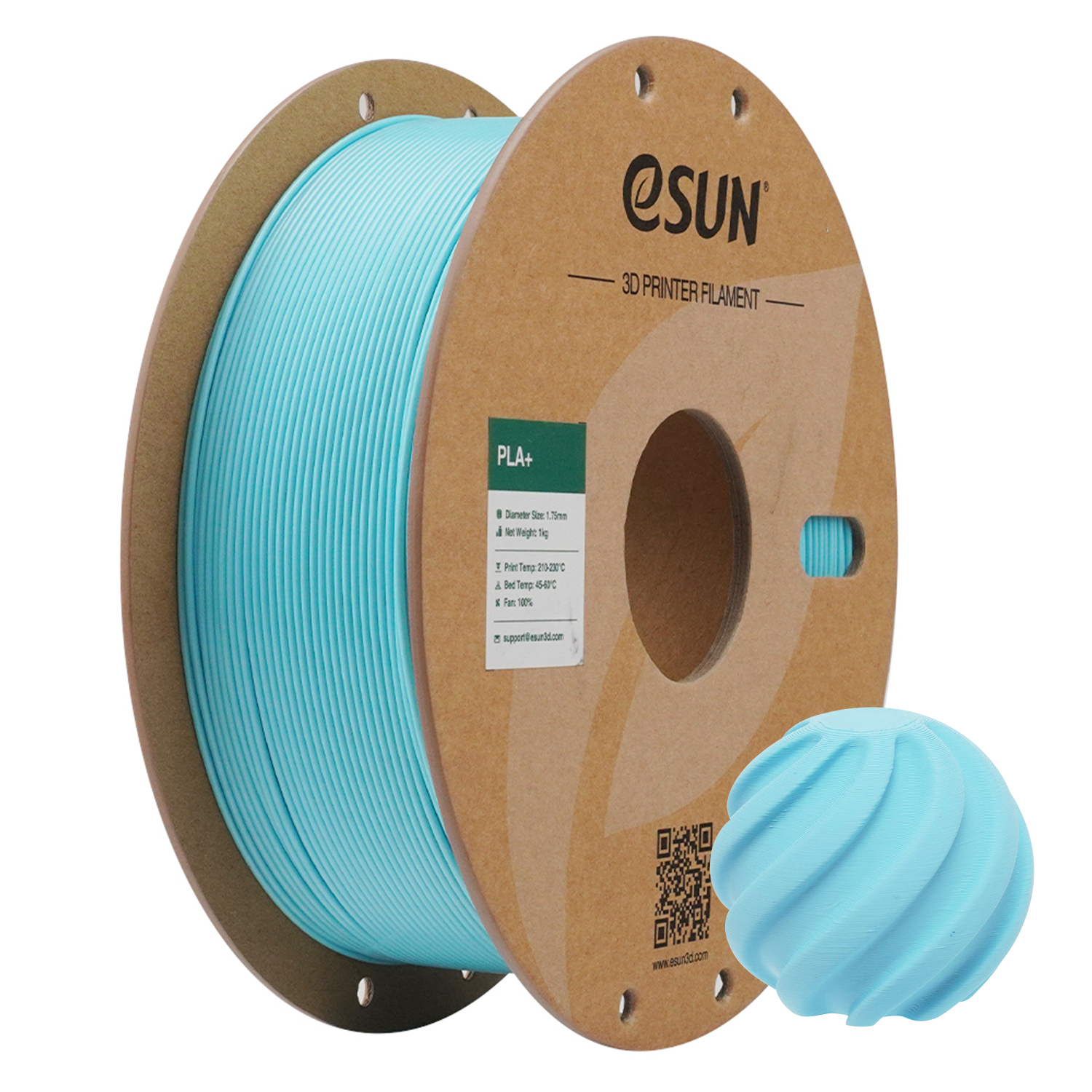 eSUN PLA+ 1.75mm 3D Filament 1KG