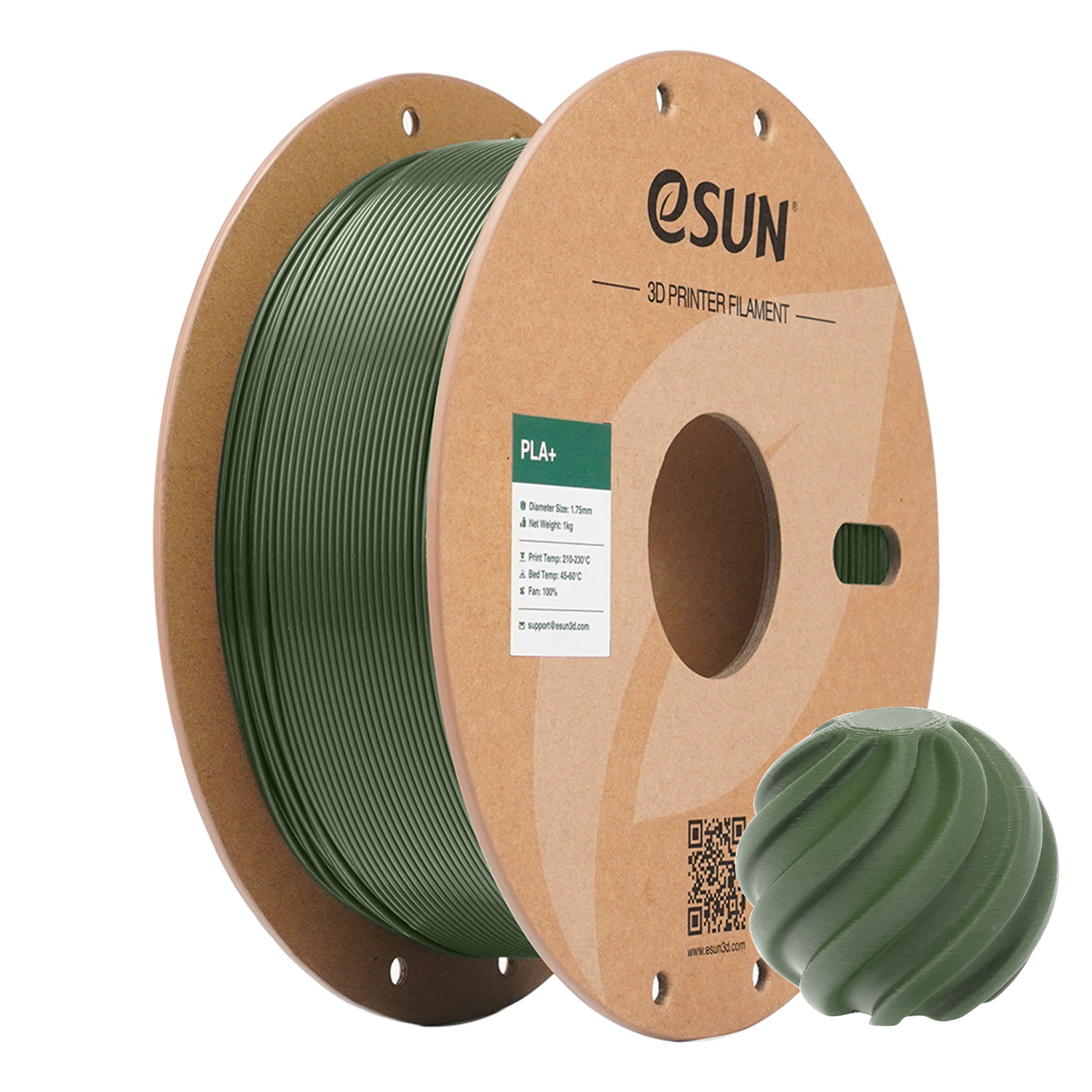 eSUN PLA+ 1.75mm 3D Filament 1KG