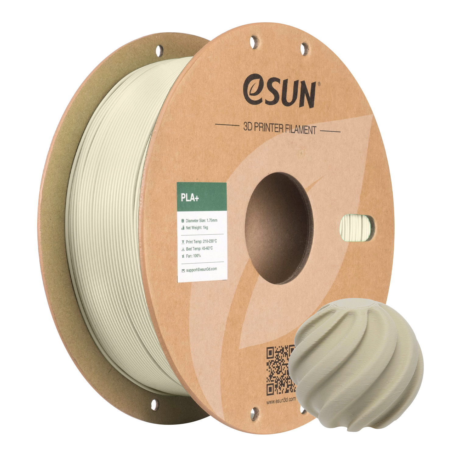 eSUN PLA+ 1.75mm 3D Filament 1KG
