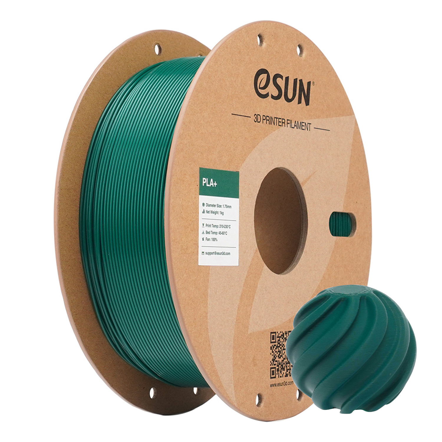 eSUN PLA+ 1.75mm 3D Filament 1KG