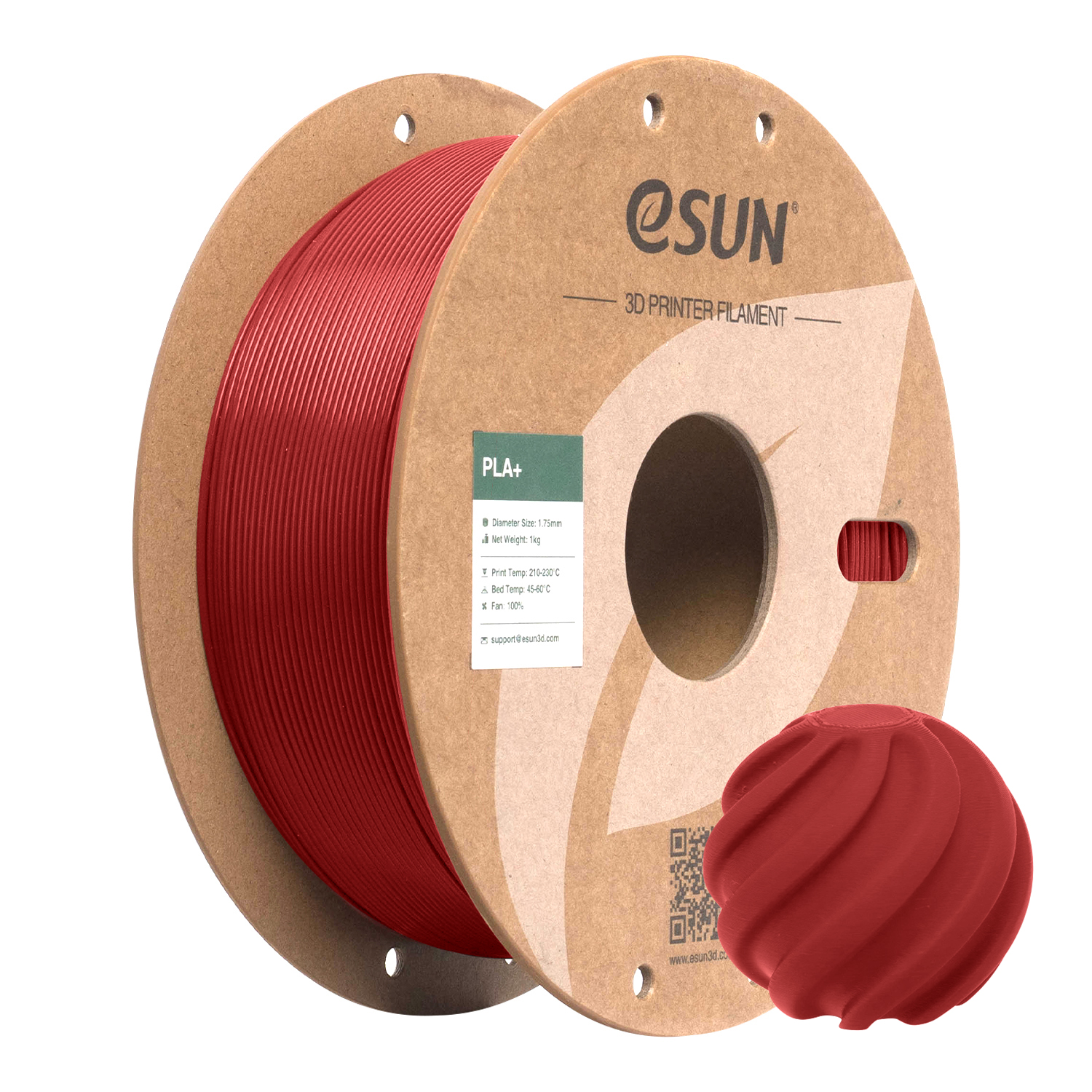 eSUN PLA+ 1.75mm 3D Filament 1KG