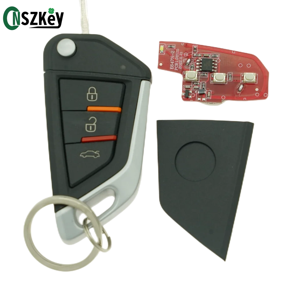 CNSZKEY 5Pcs/Lot Nemesis Universal Remote Control 370Mhz ASK Car Alarm Learning Code (Blue Light),Rolling Code (White Light)