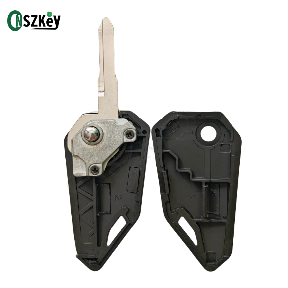 CNSZKEY 2Pcs/Lot Replacement Modified Motorcycle Flip Folding Key Blank For Honda Pulsar KTM Yamaha Hero Royal Enfield