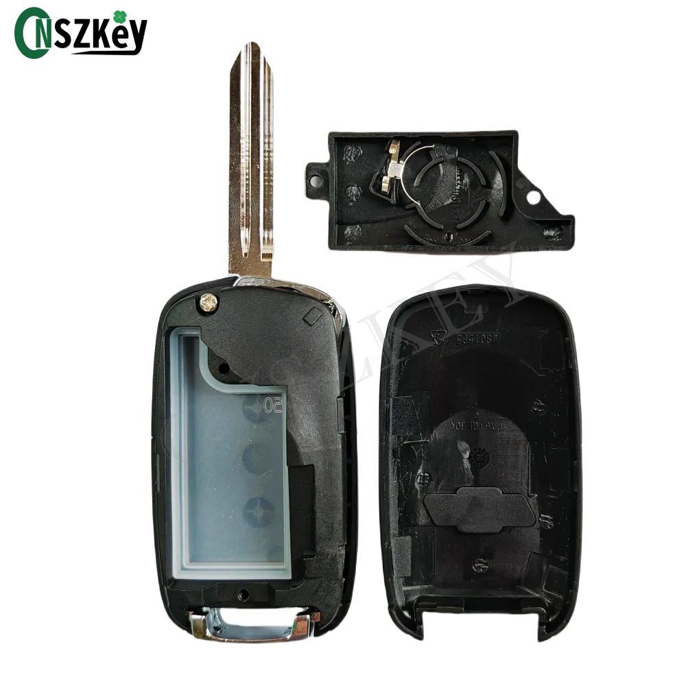 CNSZKEY Original Flip Folding Remote Car Key 2 Buttons For Chevrolet N400 2023 ID47 HITAG3/ PCF7961X Chip 434Mhz ASK