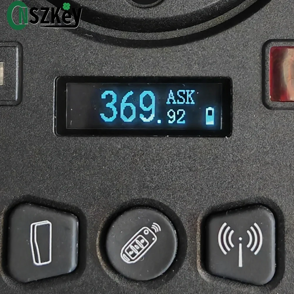 CNSZKEY 5Pcs/Lot Nemesis Universal Remote Control 370Mhz ASK Car Alarm Learning Code (Blue Light),Rolling Code (White Light)