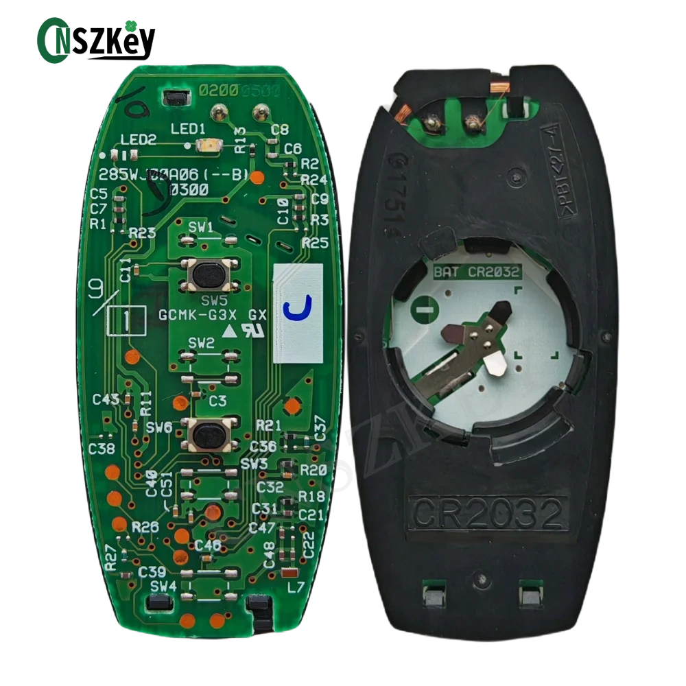 CNSZKEY OEM TS008 434Mhz FSK 47 HITAG3 7952 Chip Smart Remote Key FOB For Suzuki SX4 Swift Vitara 61M 2 Buttons