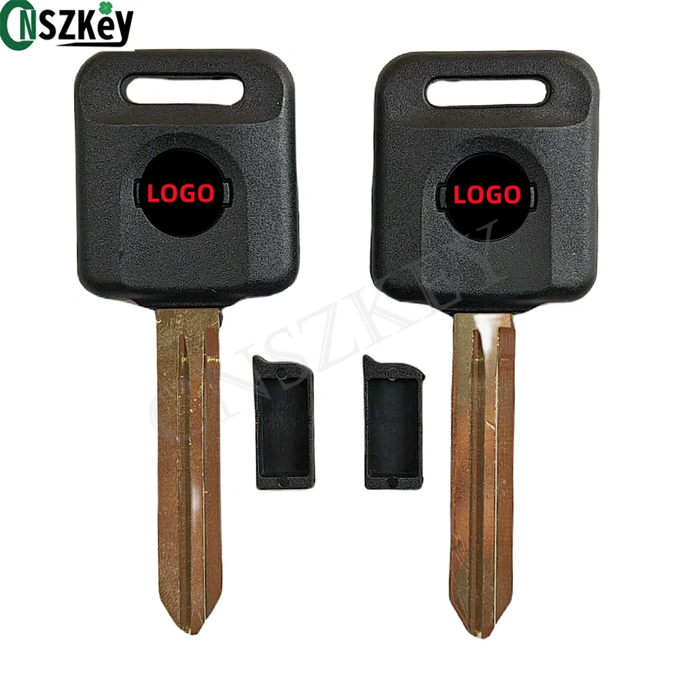 10Pcs/Lot CNSZKEY Replacement Auto Transponder Key Shell Fob for Nissan Car Holder Chip Hollow With Double Sided Printed Logo