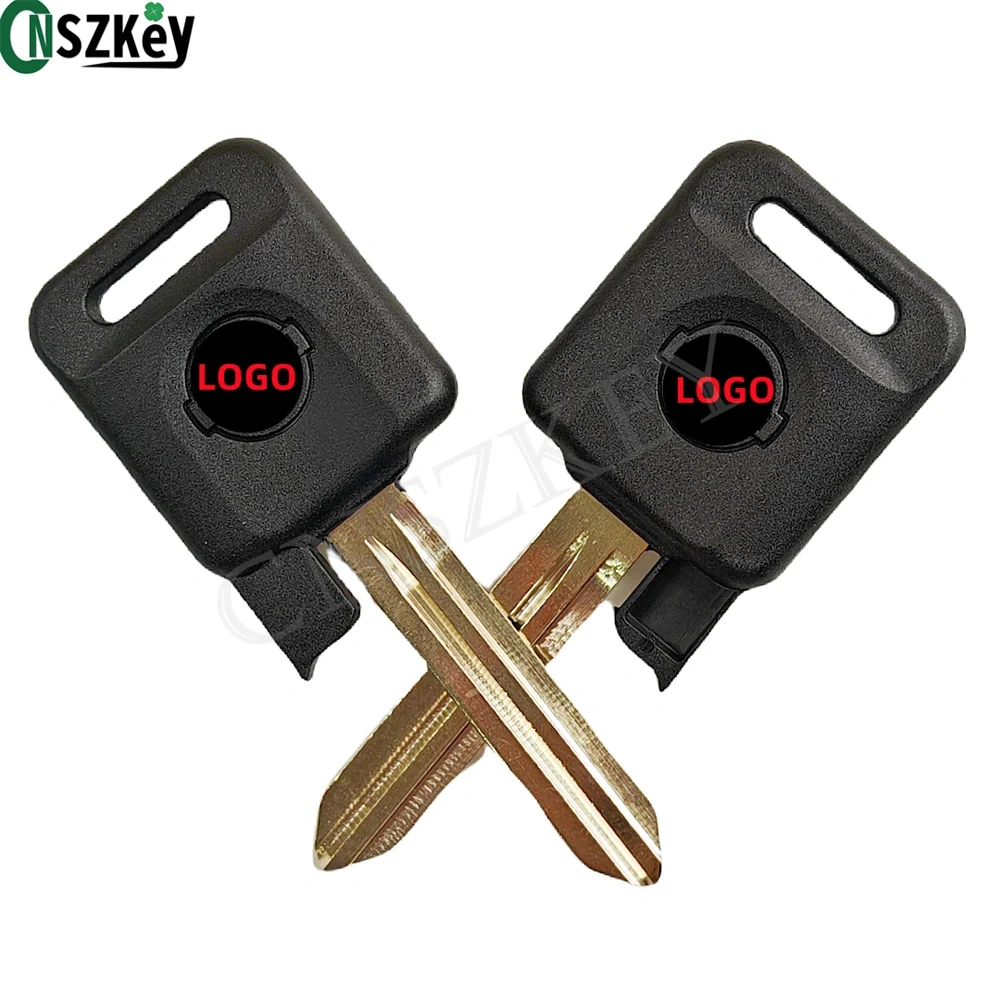 10Pcs/Lot CNSZKEY Replacement Auto Transponder Key Shell Fob for Nissan Car Holder Chip Hollow With Double Sided Printed Logo