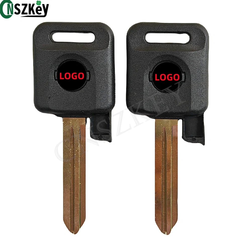 10Pcs/Lot CNSZKEY Replacement Auto Transponder Key Shell Fob for Nissan Car Holder Chip Hollow With Double Sided Printed Logo