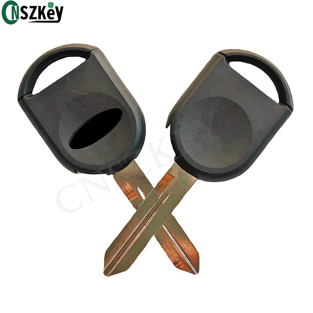 10Pcs/Lot CNSZKEY Replacement Transponder Key Shell Fob for Ford Car Holder Chip Hollow Uncut Blade Printed Logo