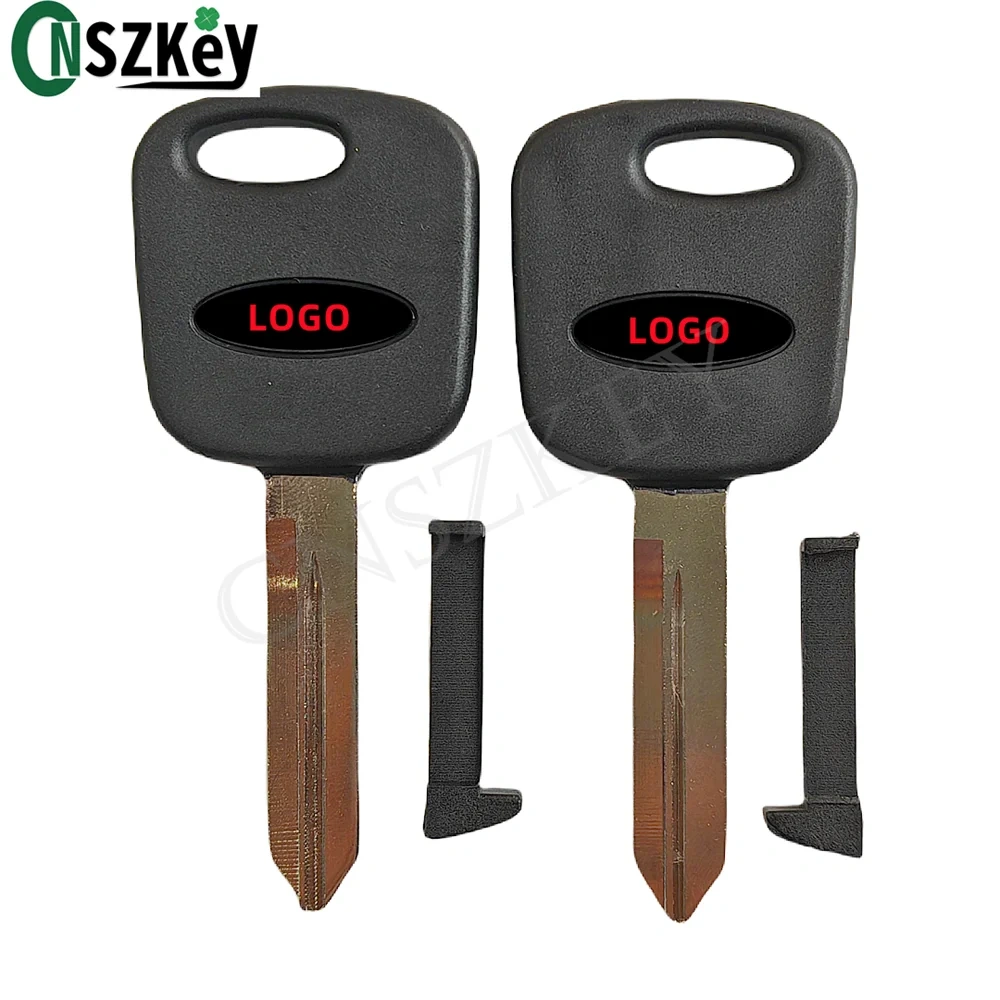 10Pcs/Lot CNSZKEY Replacement Transponder Key Shell Fob for Ford Car Holder Chip Hollow Uncut Blade Printed Logo
