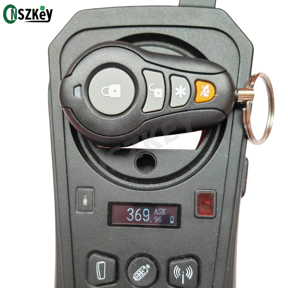 CNSZKEY 5Pcs/Lot Nemesis Universal Remote Control 370Mhz ASK Car Alarm Rolling Code Whilte Light 4 Buttons