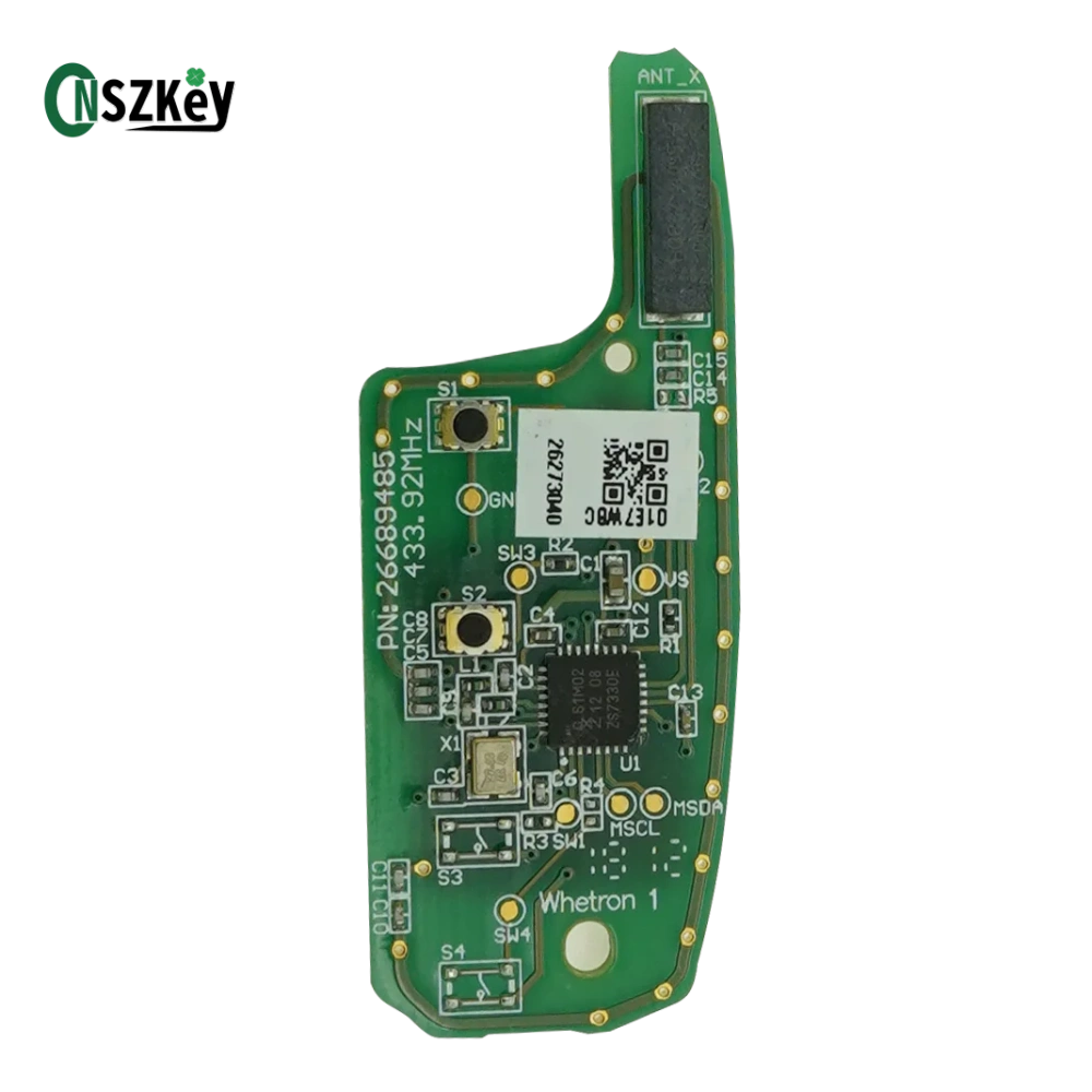 OEM Flip Remote Car Key 2/3 Buttons 433Mhz 4A Chip for Chevrolet Cruze Spark Sonic Tracker Onix RS