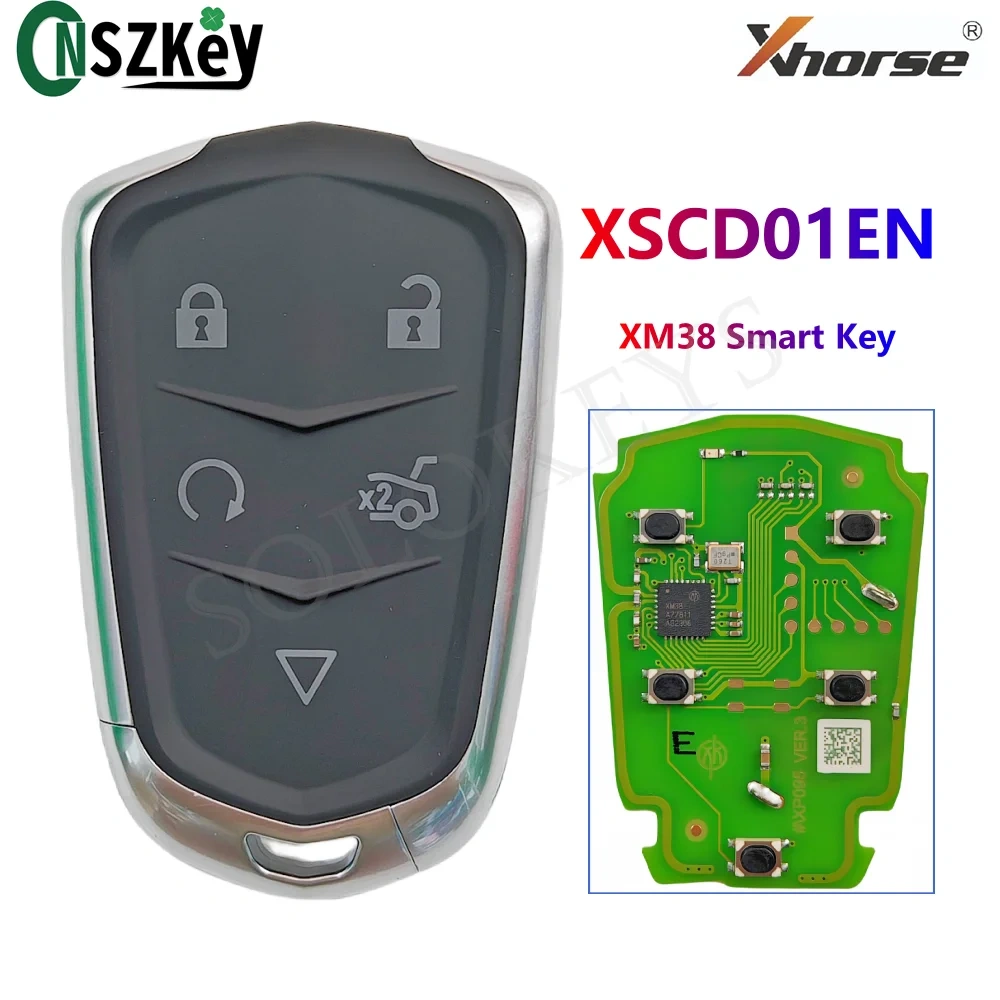 CNSZKEY XSCD01EN Xhorse XM38 Series Smart Key For Cadillac Remote Work With VVDI2 Plus VVDI MINI Key Tool Max Pro Programmer