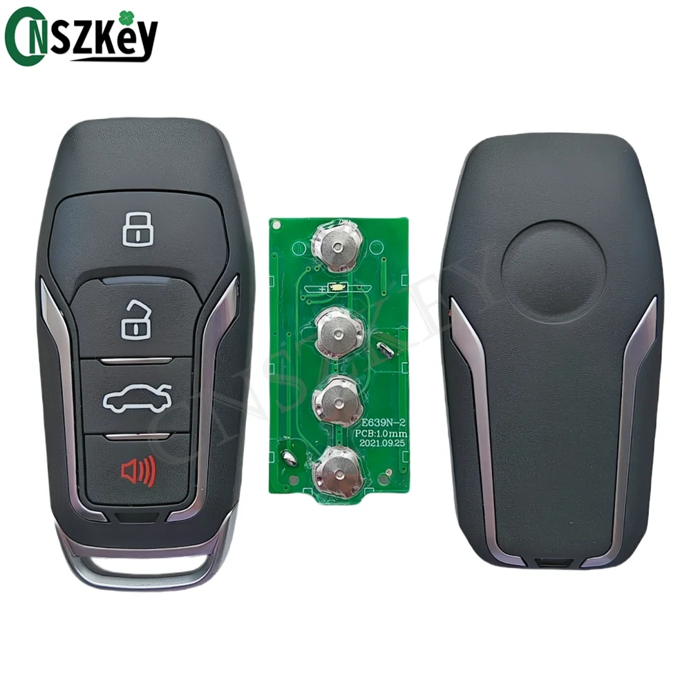 CNSZKEY 5Pcs/Lot Nemesis Universal Remote Control 370Mhz ASK Car Alarm Rolling Code Whilte Light 4 Buttons