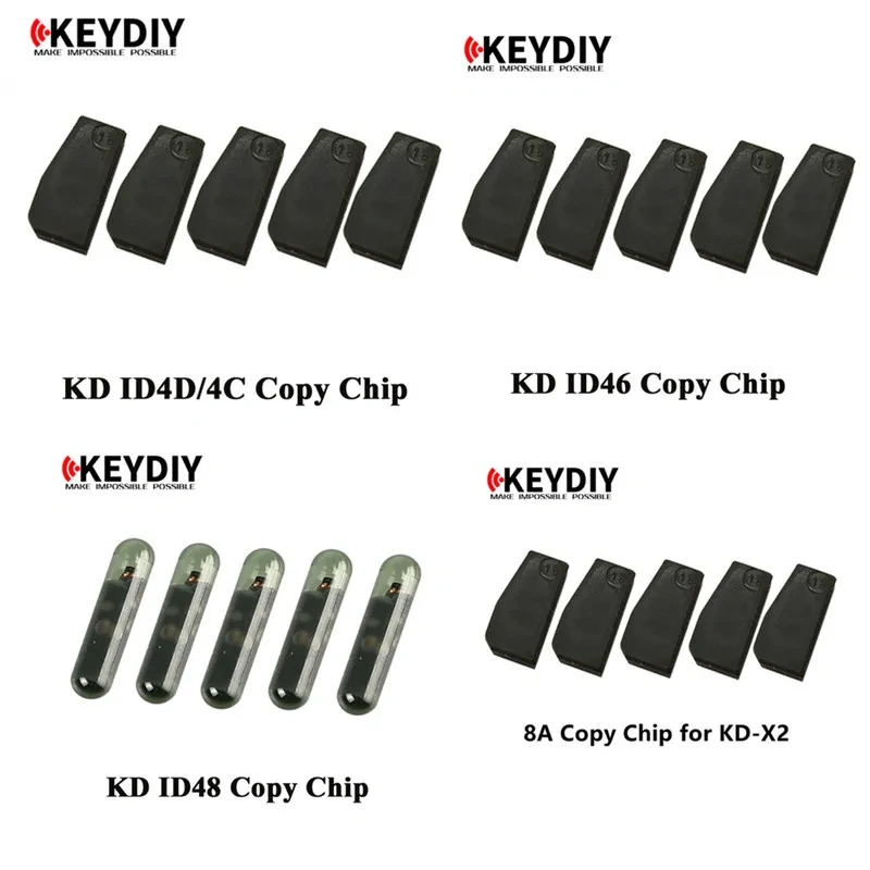 KEYDIY KD4D KD46 KD48 KD 8A H ID4C Copy Chip Transponder for KD-X2 KD X2 Key Programmer Accesories