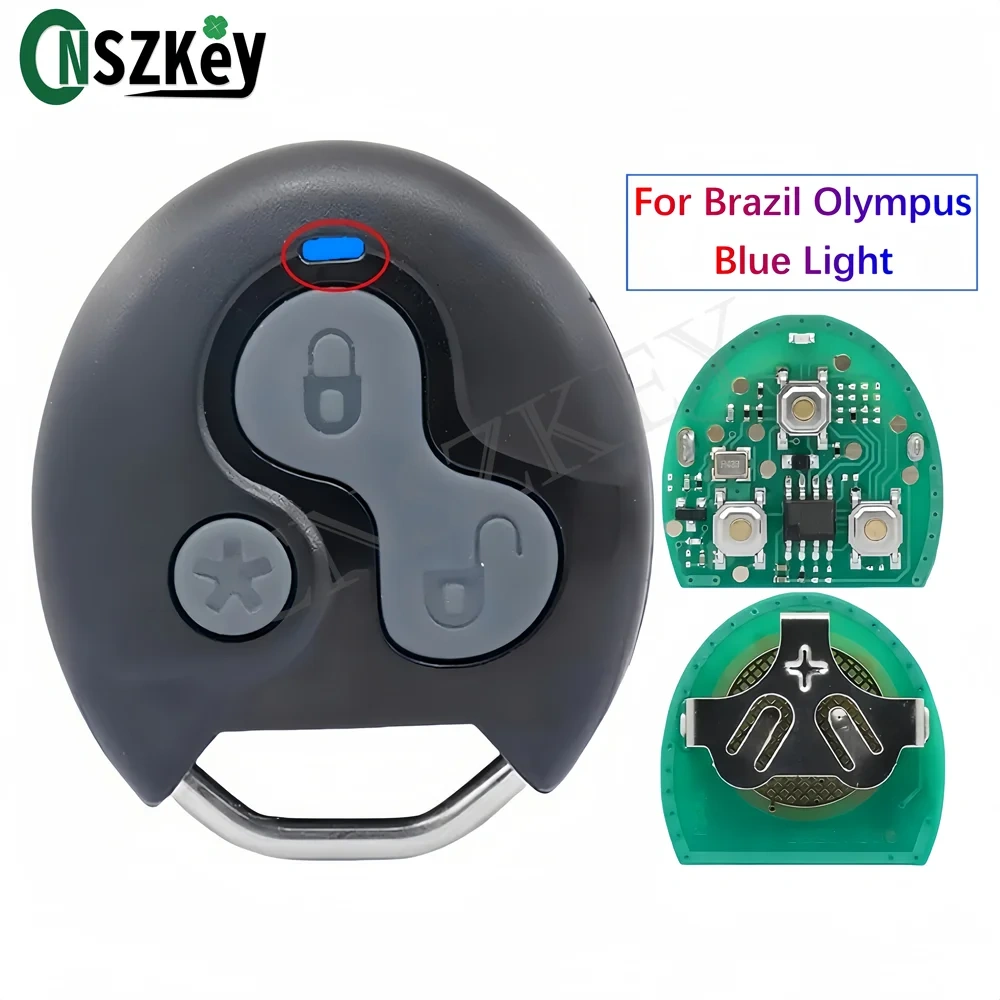 5Pcs/Lot CNSZKEY For Controle Remoto Alarme Olimpus Blue Light For New System / Red Light For Old System