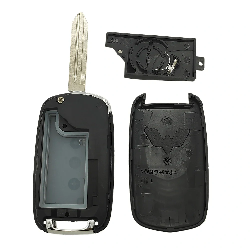 CNSZKey Original Folding Remote Key Shell 3 Buttons For WULING BAOJUN Chevrolet Captiva Brand New Key Shell With WULING LOGO
