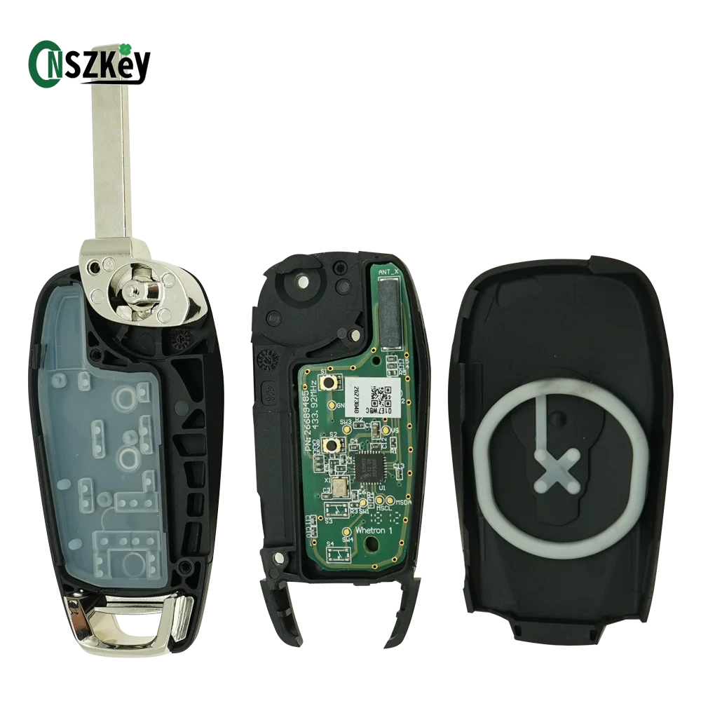 OEM Flip Remote Car Key 2/3 Buttons 433Mhz 4A Chip for Chevrolet Cruze Spark Sonic Tracker Onix RS