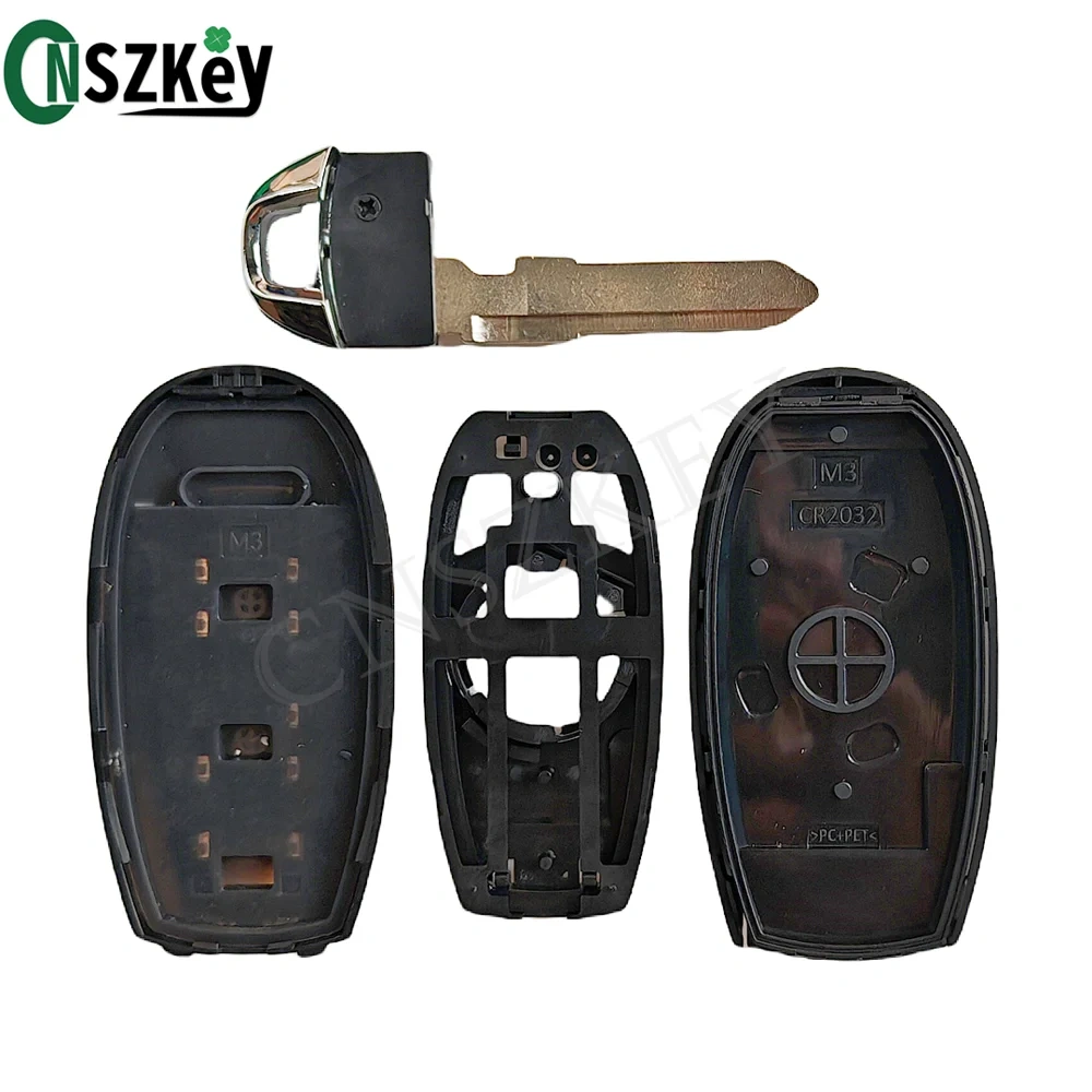 CNSZKey FCCID:TS008 For Suzuki SX4 Swift Vitara Smart Remote Key Replacement Shell 3/4 Button With LOGO