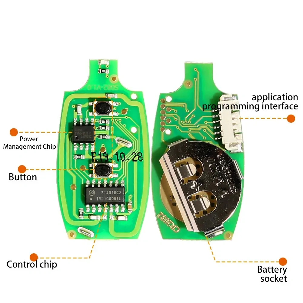 CNSZKey 5Pcs/Lot XKGD12EN Wire Remote Key Garage Door English Version