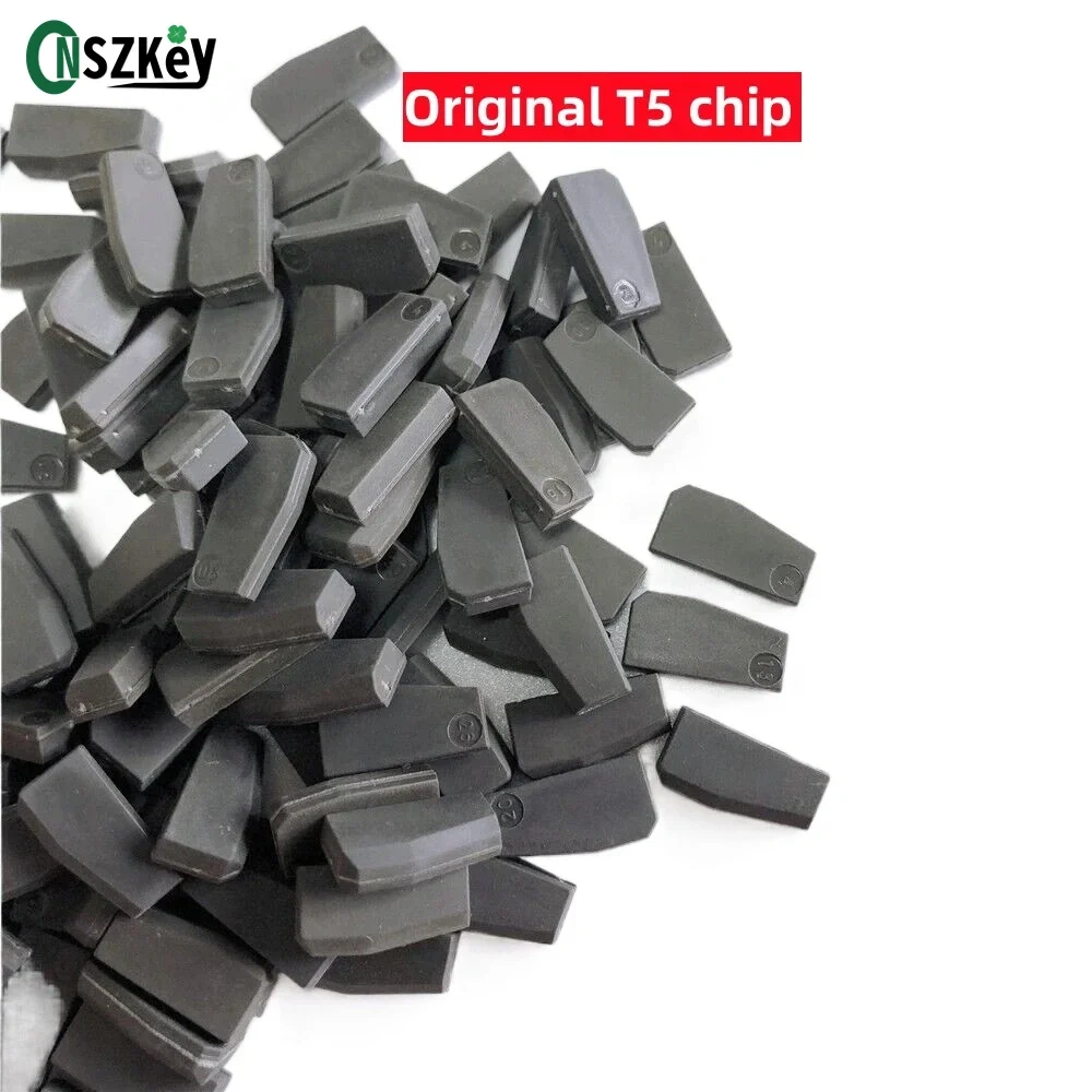 CNSZKEY 10Pcs/Lot Original T5 ID20 Ceramic Car Key Chip ID 20 Carbon Auto Transponder Chip