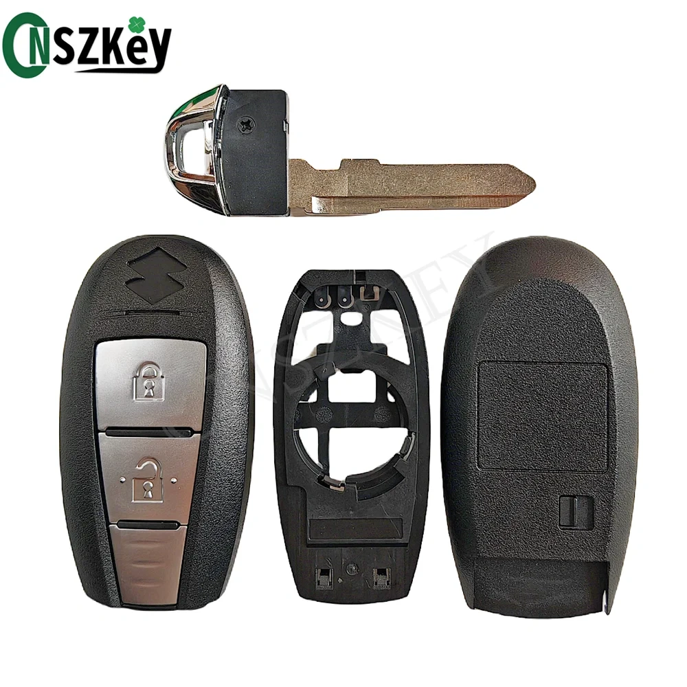 CNSZKey FCCID:TS008 For Suzuki SX4 Swift Vitara Smart Remote Key Replacement Shell 3/4 Button With LOGO