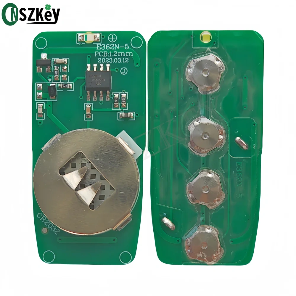 CNSZKEY 5Pcs/Lot Nemesis Universal Remote Control 370Mhz ASK Car Alarm Learning Code (Blue Light),Rolling Code (White Light)