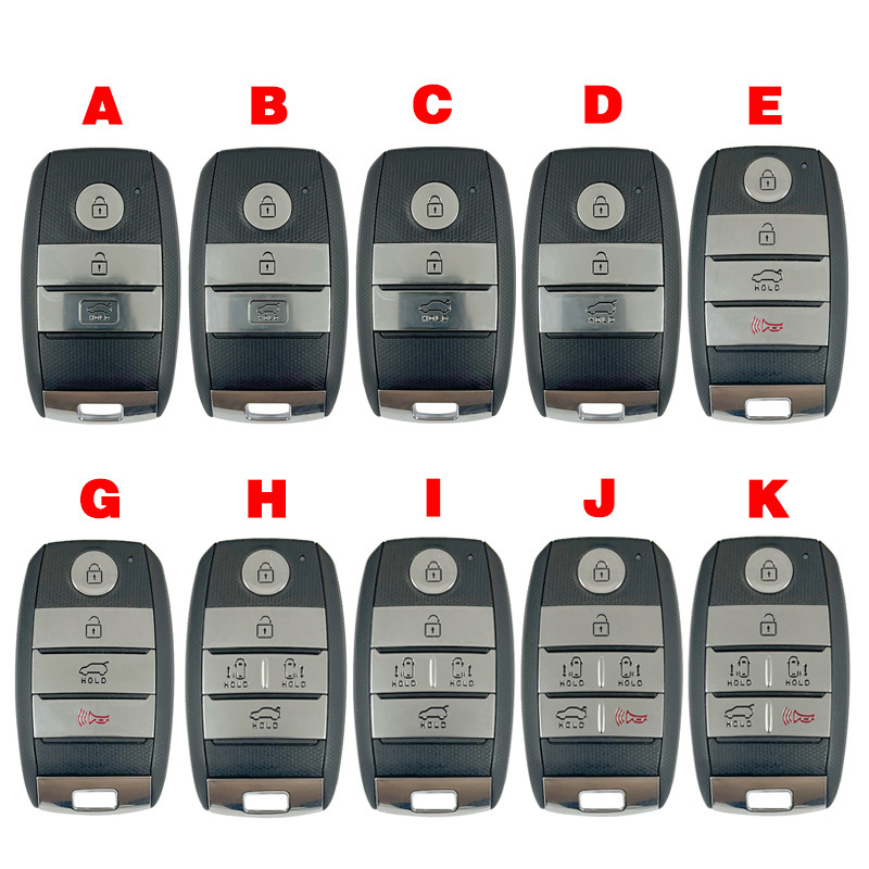 Suitable for VVDI XZKA81EN KIA 3/4/5/6 button smart car key shell/key replacement shell