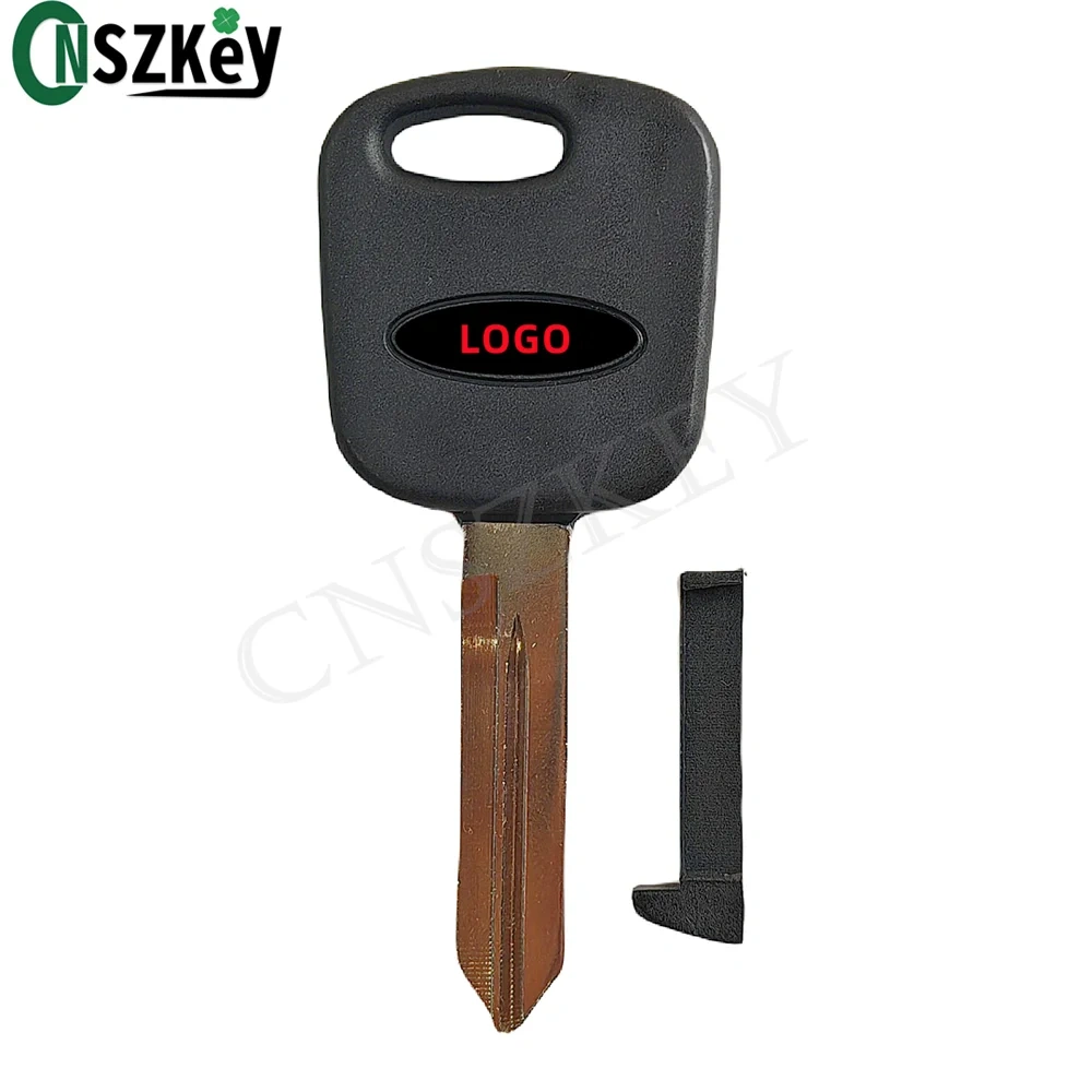 10Pcs/Lot CNSZKEY Replacement Transponder Key Shell Fob for Ford Car Holder Chip Hollow Uncut Blade Printed Logo