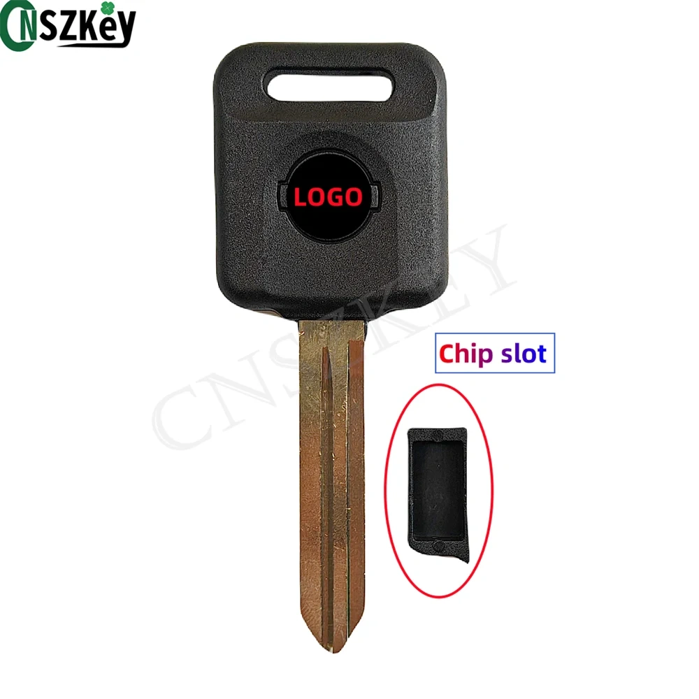 10Pcs/Lot CNSZKEY Replacement Auto Transponder Key Shell Fob for Nissan Car Holder Chip Hollow With Double Sided Printed Logo