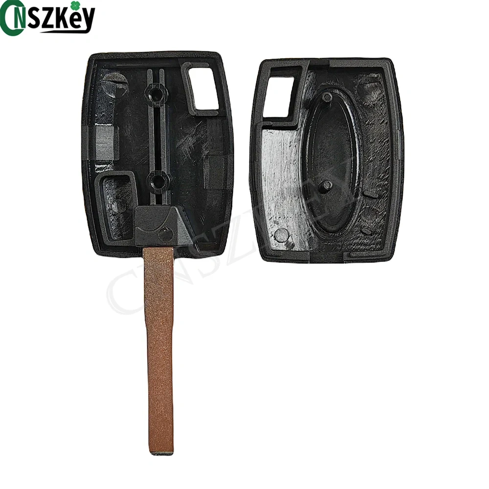 10Pcs/Lot CNSZKEY H94-PT Replacement Transponder Key Shell Fob for Ford Car Holder Chip Hollow Uncut Blade Printed Logo