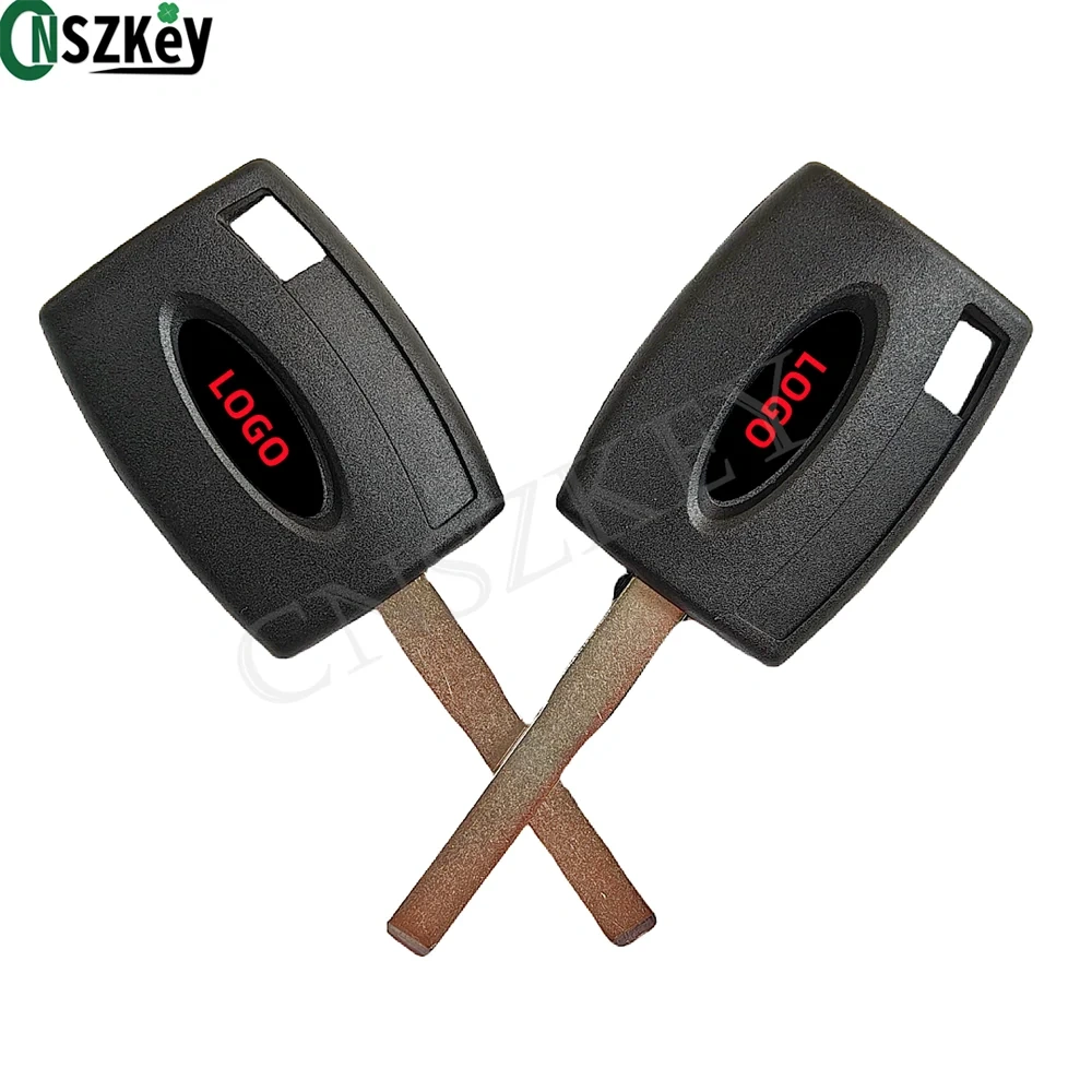 10Pcs/Lot CNSZKEY H94-PT Replacement Transponder Key Shell Fob for Ford Car Holder Chip Hollow Uncut Blade Printed Logo