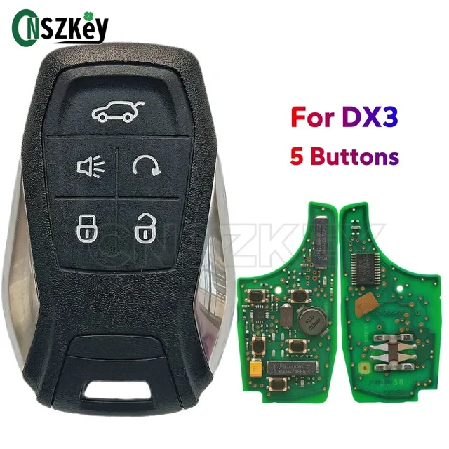 CNSZKEY Original For Southeast DX3 DX7 Smart Remote Key Fob 4/5 Buttons 433.92Mhz ASK 46 HITAG2 Chip Proximity