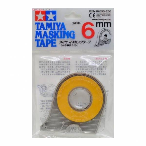 Masking Tape with Dispenser Cutter 6 mm 分色遮蓋膠帶 膠紙 (含膠台)