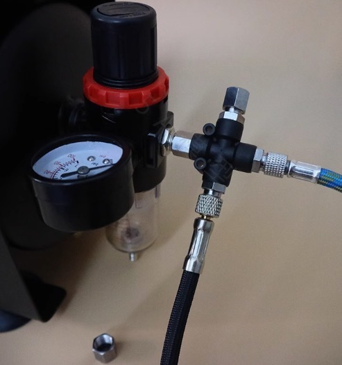 噴筆氣泵三通分流器